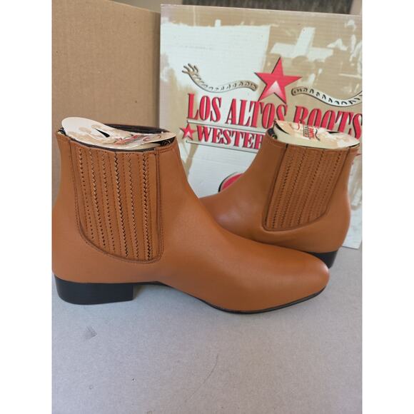 Men\'s Los Altos HONEY Genuine Deer Ankle Boots Charro Leather Outsole10.5 EE main image 5